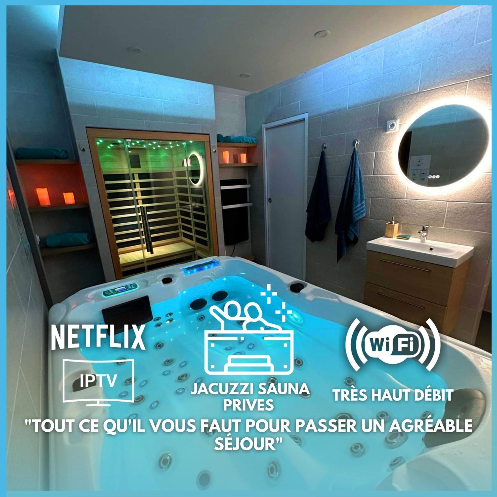 Escapade Relaxante - Spa - Jacuzzi - Sauna - Prives LʼIsle-Adam Buitenkant foto